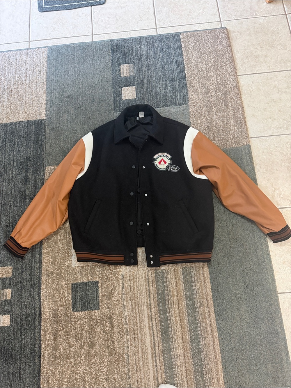 Vintage USA Outdoor Camper Varsity Jacket